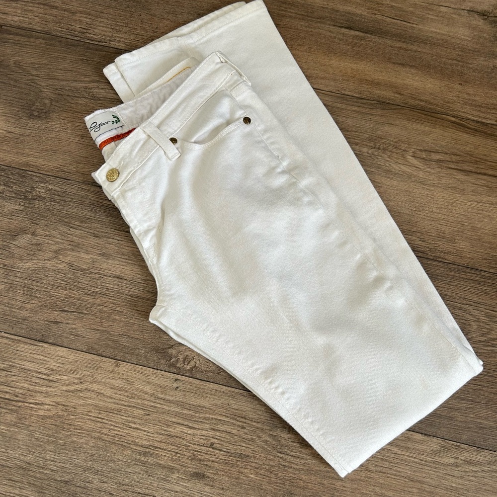 Pierce Jeans- Women's Cream Wide-Leg Jeans